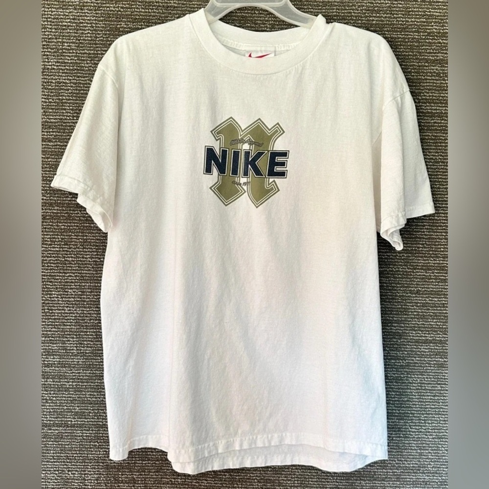 Vintage 90s Nike Athletic Apparel White Tag T-Shirt Mens Sz Large Made in USA